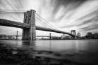 Explore The Iconic Brooklyn Bridge: Stunning Skyline Views In New York City Art Print