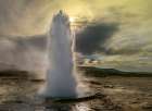 Eruption Of The Strokkur Geyser - Iceland Art Print