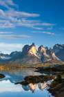 Lake Pehoe And The Horms In Torres Del Paine National Park, Chilean Patagonia. Art Print