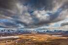 View Of Nigu River Looking South At Brooks Range Mountains, Gates Of Arctic National Park, Alaska. Art Print