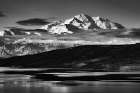 Late Morning Sunshine On Wonder Lake Reflecting North Face Summit Of Denali, North Americas Alaska. Art Print
