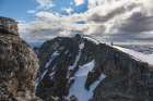 Man Hikes Along Ridge Of Cut Mountain, Highest Summit In The Yukon Charley Rivers National Preserve. Art Print