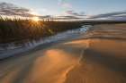 Ahnewetut Creek Flows Through Great Sand Dunes In The Kobuk Valley National Park, Arctic, Alaska. Art Print