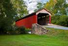Pool Forge Covered Bridge, Lancaster County Art Print