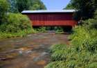 Sam Eckman Covered Bridge C1876, Columbia County, Pa Art Print