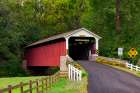 Mercers Mill Covered Bridge, Chester County Art Print