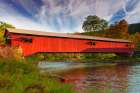 Forksville Covered Bridge, Sullivan County Art Print