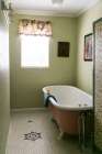 Tucumcari, New Mexico, USA.Vintage Claw Foot Tub In One Of The Rooms At The Blue Swallow Motel. Pr Art Print