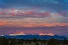 Winter Sunrise, Broken Top And The Three Sisters, Central Oregon Cascade Range, Oregon, USA Art Print