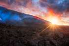 Volcano Sunrise Art Print