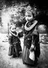 sisters in Nepal Art Print