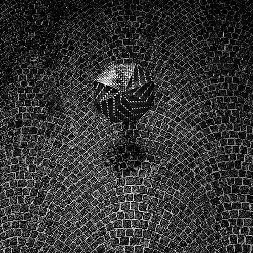 The Black Umbrella Art Print