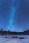 Under the starry night Art Print