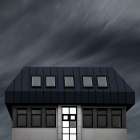 the blue roof Minimalist Print