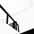 the railing Abstract Art Print