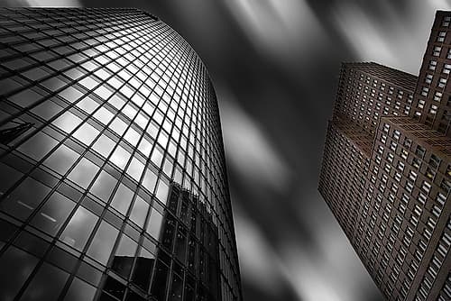 Bahn Tower and Kollhoff-Tower Art Print