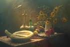 Still Life with Melon Art Print