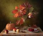Autumn still life Art Print