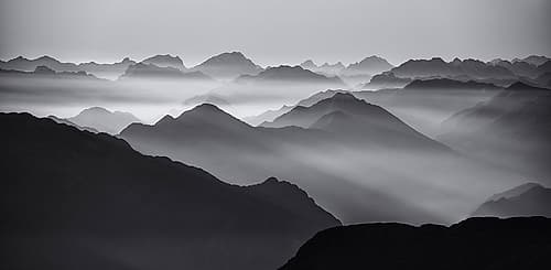 Mountain Layers Landscape Print