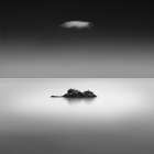 A Rock and A Cloud Coastal Print