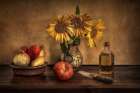 Girasoles En La Cocina... Art Print