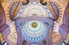 The Blue Mosque A?? The Sultan Ahmed Mosque. Columns And Main Domes. Istanbul. Turkey A┬⌐ Nora De Ang Art Print