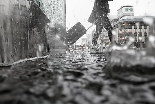 Departure on a rainy day Photography Print