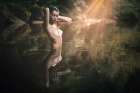 Sensuality in water Art Print