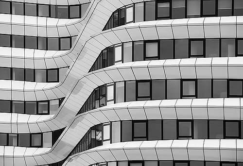 Wavy Facade Art Print by Greetje Van Son