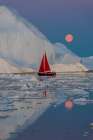 Greenland Night Art Print by Marc Pelissier