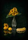 Sunflowers and Lemons Art Print