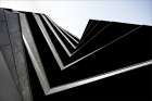 black balconies Abstract Art Print