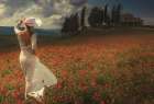 WALKING IN TUSCANY Art Print