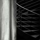disappear stairs Abstract Art Print