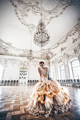 White Waltz Art Print