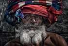 Man At The Pashupatinath Temple - Kathmandu Art Print