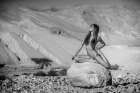 Desert Yoga Art Print