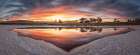 The sunset remains Art Print