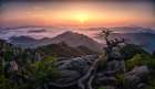 Sunrise On Top Art Print