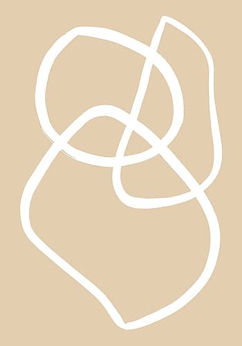 Beige Lines 03 Art Print