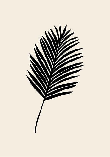 Black Palm Art Print