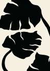 Monstera Black Art Print