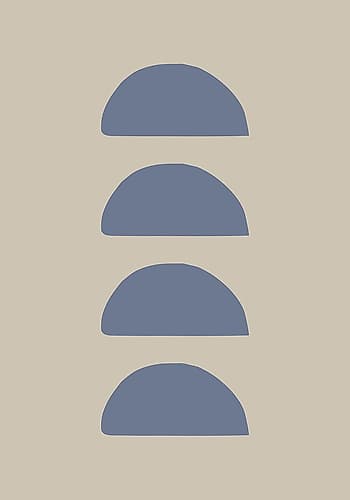 Organic Shapes 06 Art Print