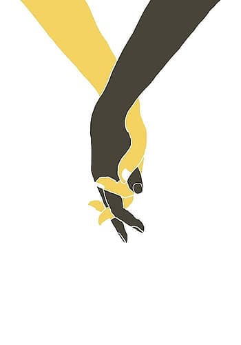 Holding Hands Games and Sports Print