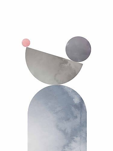 Geometrical Shapes 01 Art Print by 1x Studio II