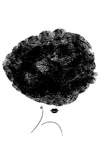 Ballerina Hair Fashion Print