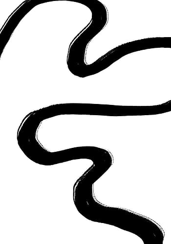 Road Black Art Print by 1x Studio II