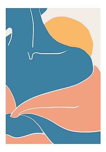 Blue Shoulder Art Print