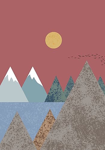 Mountain Landscape Art Print by 1x Studio II