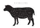 Lamb Cuts Art Print